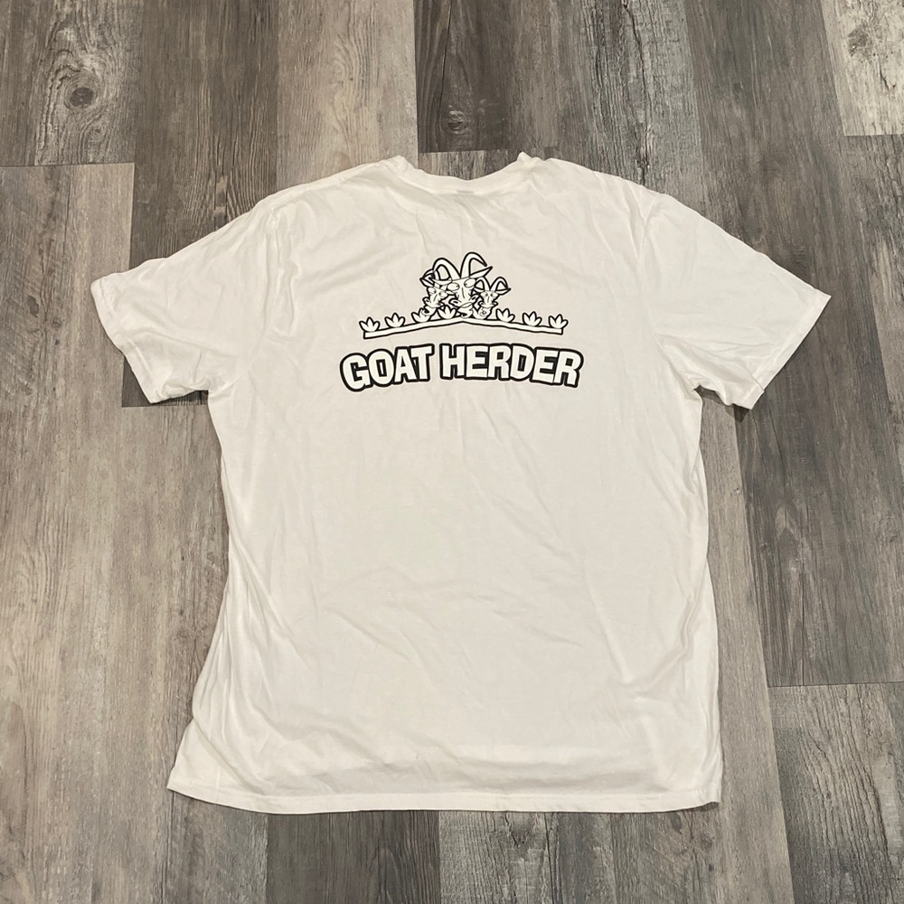 White 'Goat Herder' Graphic Tee